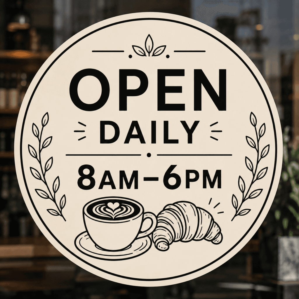 Ideogram AI image generator producing readable text for small business signage