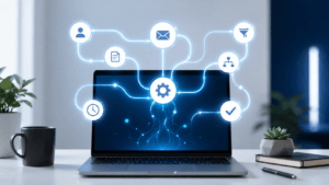 Best Flow AI automation workflow diagram showing connected steps