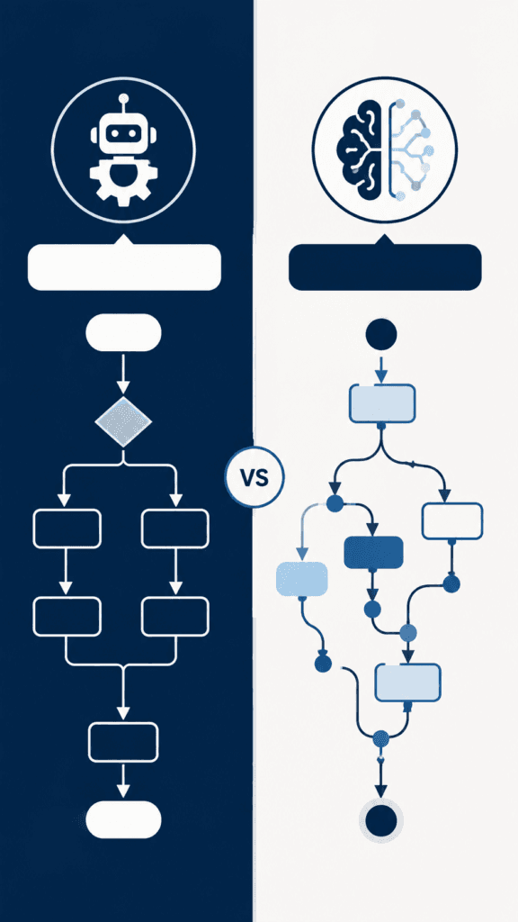 Traditional automation compared to the best Flow AI reasoning tools